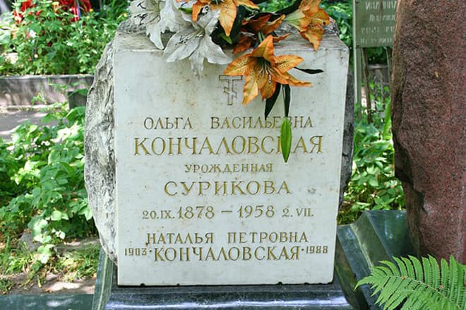 Вдова михалкова. Могила Натальи Кончаловской.