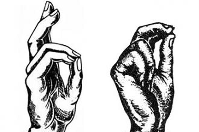 крестное знамение двуперстие и троеперстие.