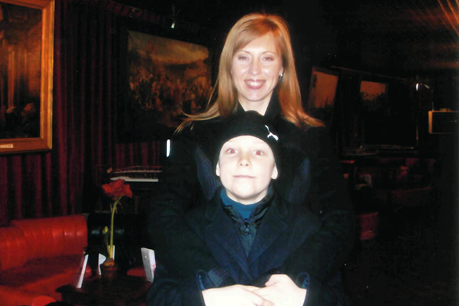 Наталья Сенчукова с сыном