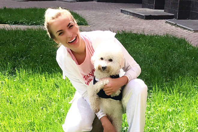 Екатерина Владимирова и ее собака