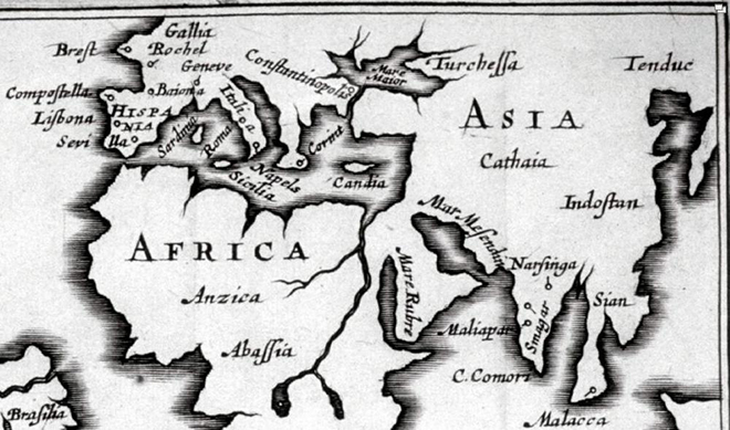 Карта Афанасия Никитина