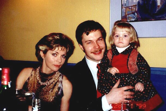 Наталья Гусева с семьей