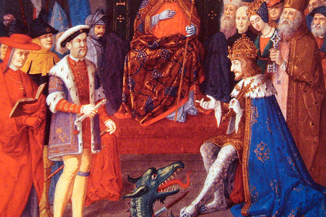 Короли Генрих VIII и Карл V