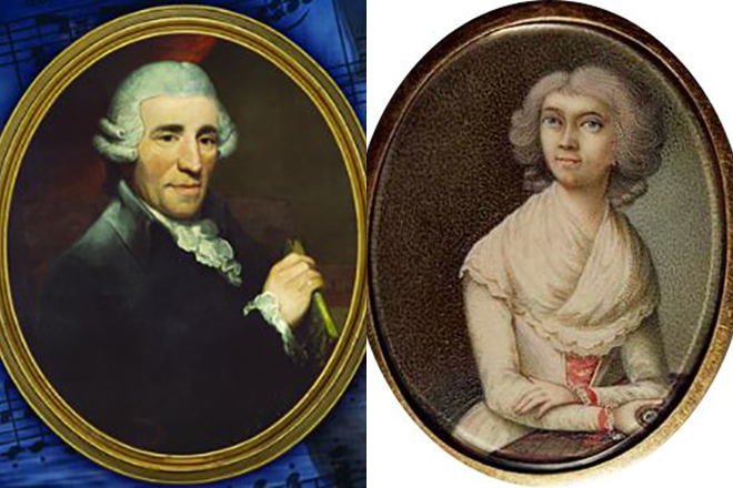 Йозеф Гайдн и его жена Мария