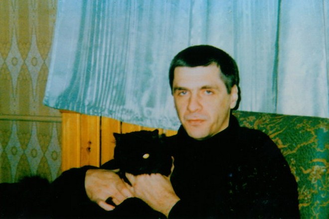 Сергей Коржуков с кошкой
