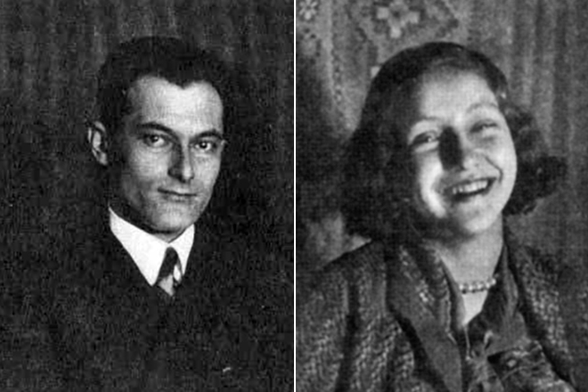 Евгений Петров и его жена Валентина Грюнзайд