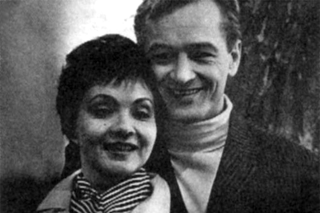 Михаил Ножкин с женой