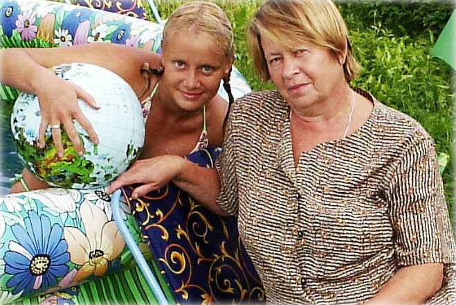 Ольга Сидорова с мамой