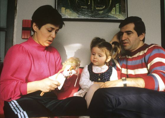 Ирина Роднина со вторым мужем и дочкой