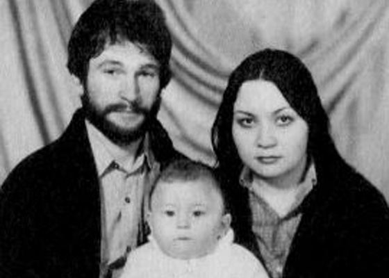 Игорь Тальков с женой и сыном