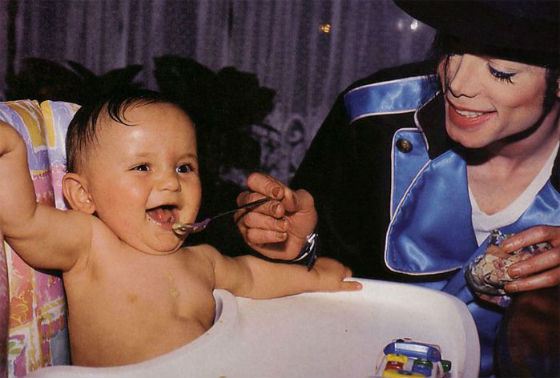 Майкл Джексон с сыном