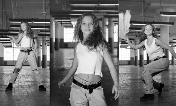 13-летняя Бритни Спирс демонстрирует танцевальное мастерство