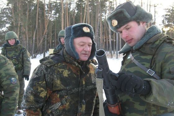 2010 год: Олег Ковалев на военных учениях в Дубровичах