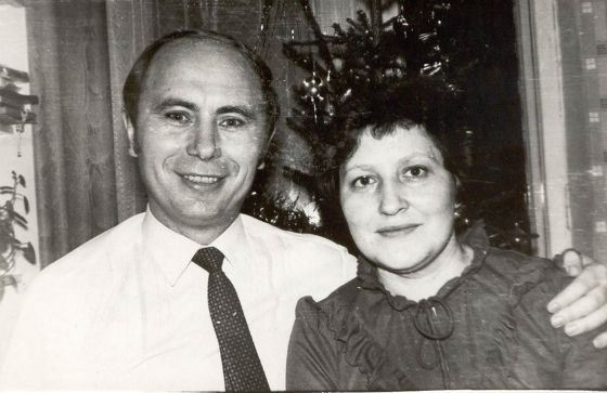 Николай Меркушкин с женой, Таисией Степановной Меркушкиной