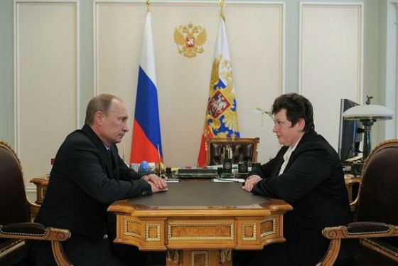 Рабочая встреча Светланы Орловой и Владимира Путина
