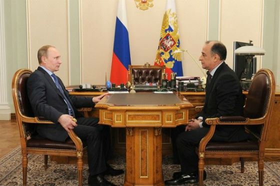 Рабочая встреча Владимира Путина с Юрием Коковым
