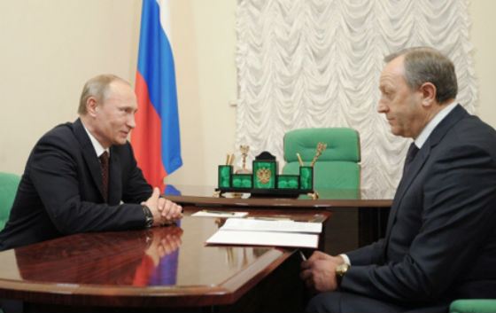 Рабочая встреча Владимира Путина с Валерием Радаевым