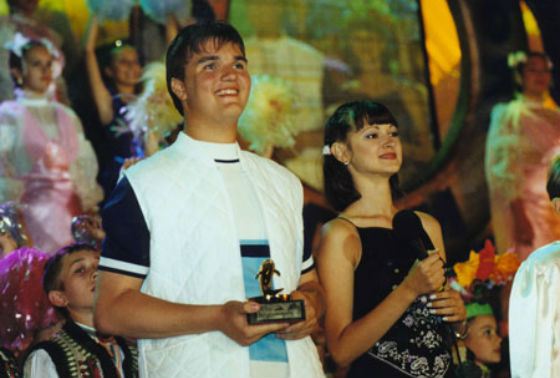 Молодой Александр Панайотов и один из его первых призов