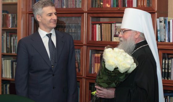 Артур Парфенчиков и митрополит Карелии