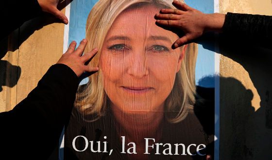 Кандидат в президенты Франции Марин Ле Пен