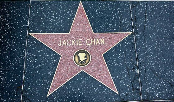 Звезда Джеки Чана на Аллее славы в Голливуде