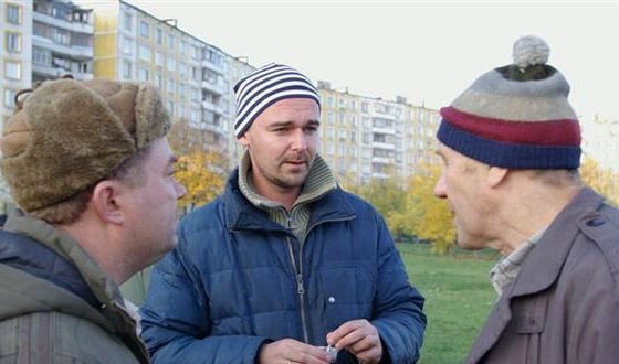 Борис Хлебников на съемках фильма «Сумасшедшая помощь»