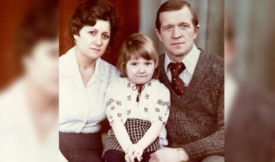 Наташа Могилевская с родителями