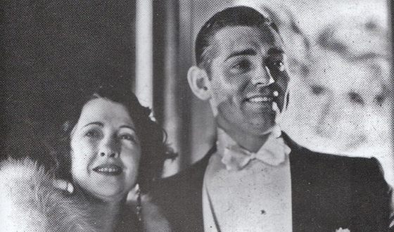 Кларк Гейбл и его вторая жена Мария Лэнгерем