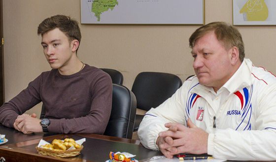 Дмитрий Алиев и его отец Сергей Васильевич