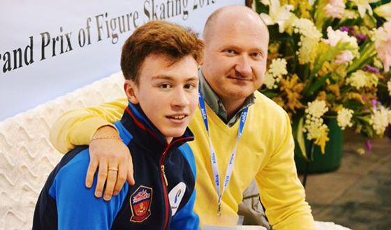 Дмитрий Алиев и его тренер Евгений Рукавицын
