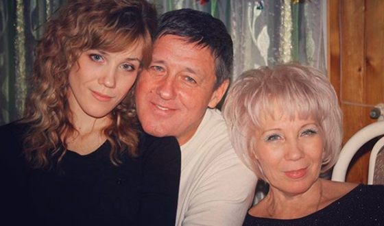 Ирина Вальц с родителями