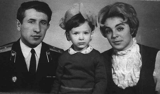 Ирина Гринева с мамой и папой