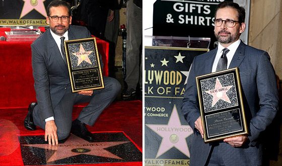 В 2016 году Стив Карелл получил заветную именную звезду на Аллее славы в Голливуде