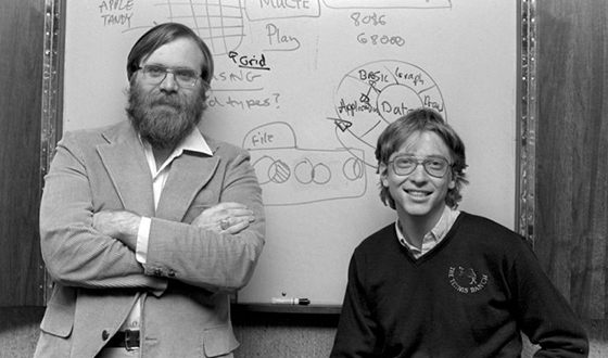 Билл Гейтс и Пол Аллен познакомились в 1968 году