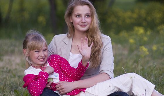 Софья Лебедева с младшей сестрой