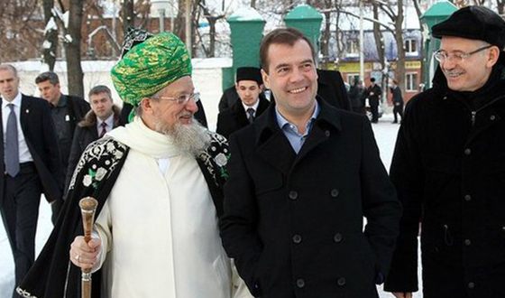 Талгат Таджуддин и Дмитрий Медведев