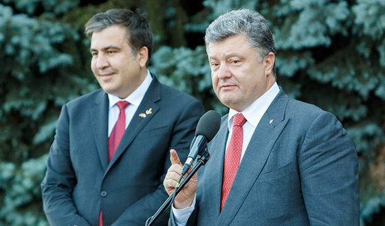 Михаил Саакашвили и Пётр Порошенко