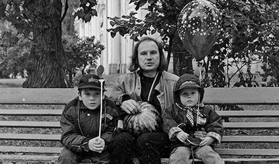 Алексей Балабанов с сыновьями