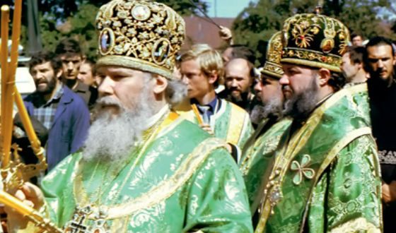 На фото: патриарх Алексий II и митрополит Кирилл