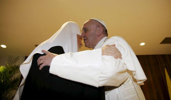 Историческая встреча патриарха Кирилла и папы римского Франциска