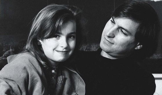 Стив Джобс и его дочь Лиза