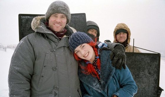 Кейт Уинслет на съемках фильма «Вечное сияние чистого разума»