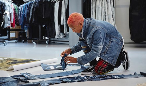 Джейден Смит запустил линию джинсовой одежды совместно с модным брендом G-Star