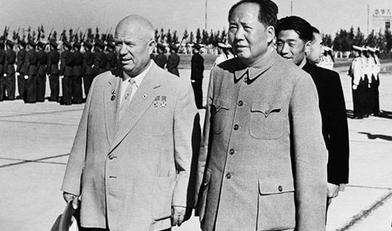 Никита Хрущёв и Мао Цзэдун