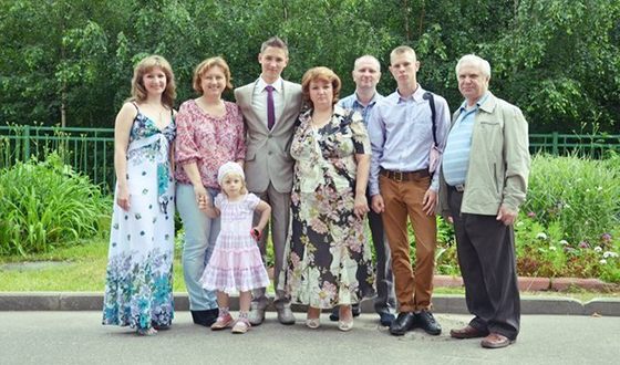 Александр Сударев и его семья