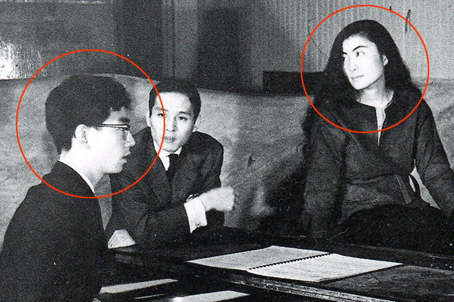 Йоко Оно и первый муж Тоси Итиянаги