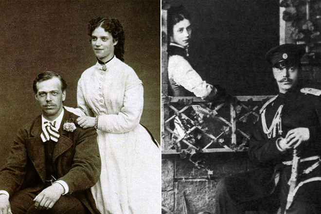 Молодые Мария Федоровна и Александр III