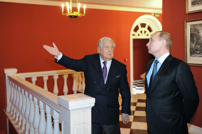 Илья Глазунов и Владимир Путин