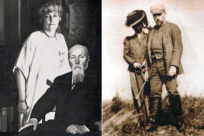 Николай Рерих и его жена Елена
