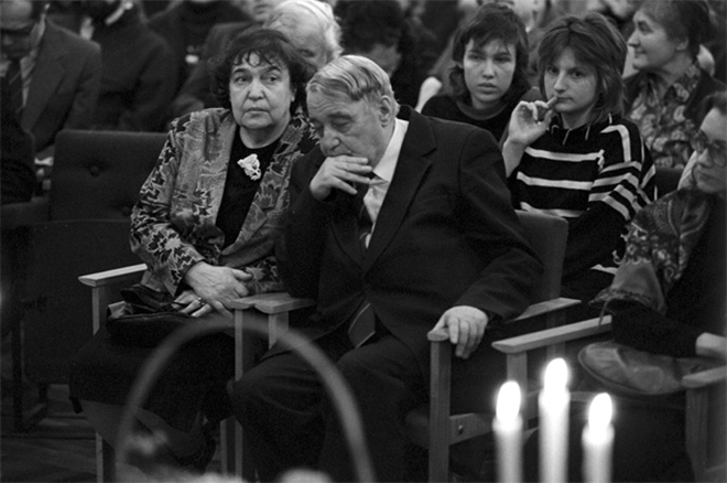 Лев Гумилев с женой в 1989 году